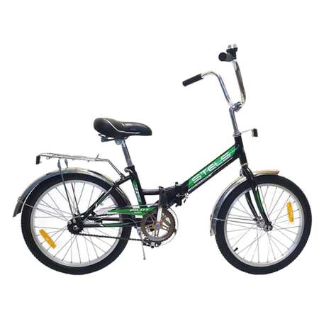 Велосипед STELS Pilot-315 20 Z010 13 чёрный/зелёный складной