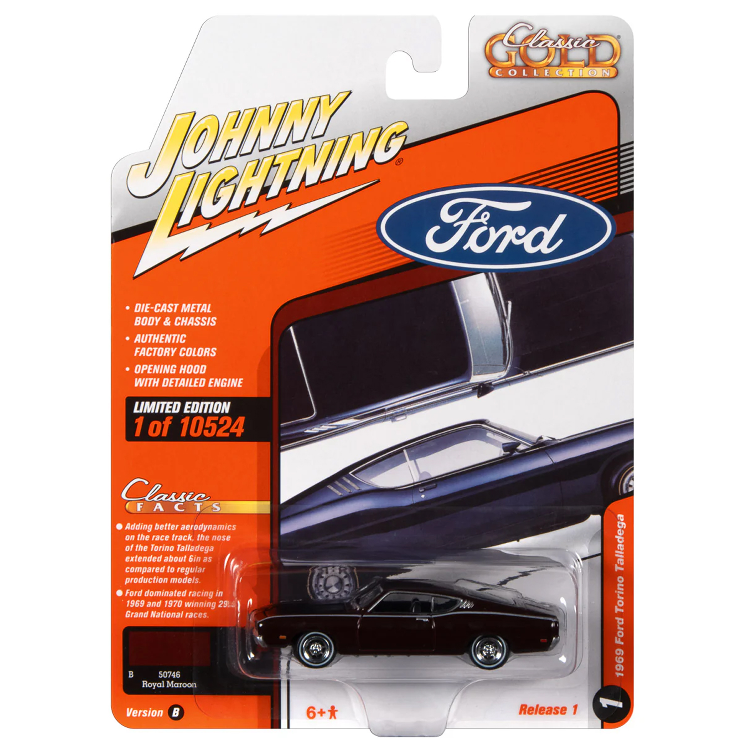 Автомобиль Johnny Lightning 1:64 JLCG028B-R1-N1 - фото 4