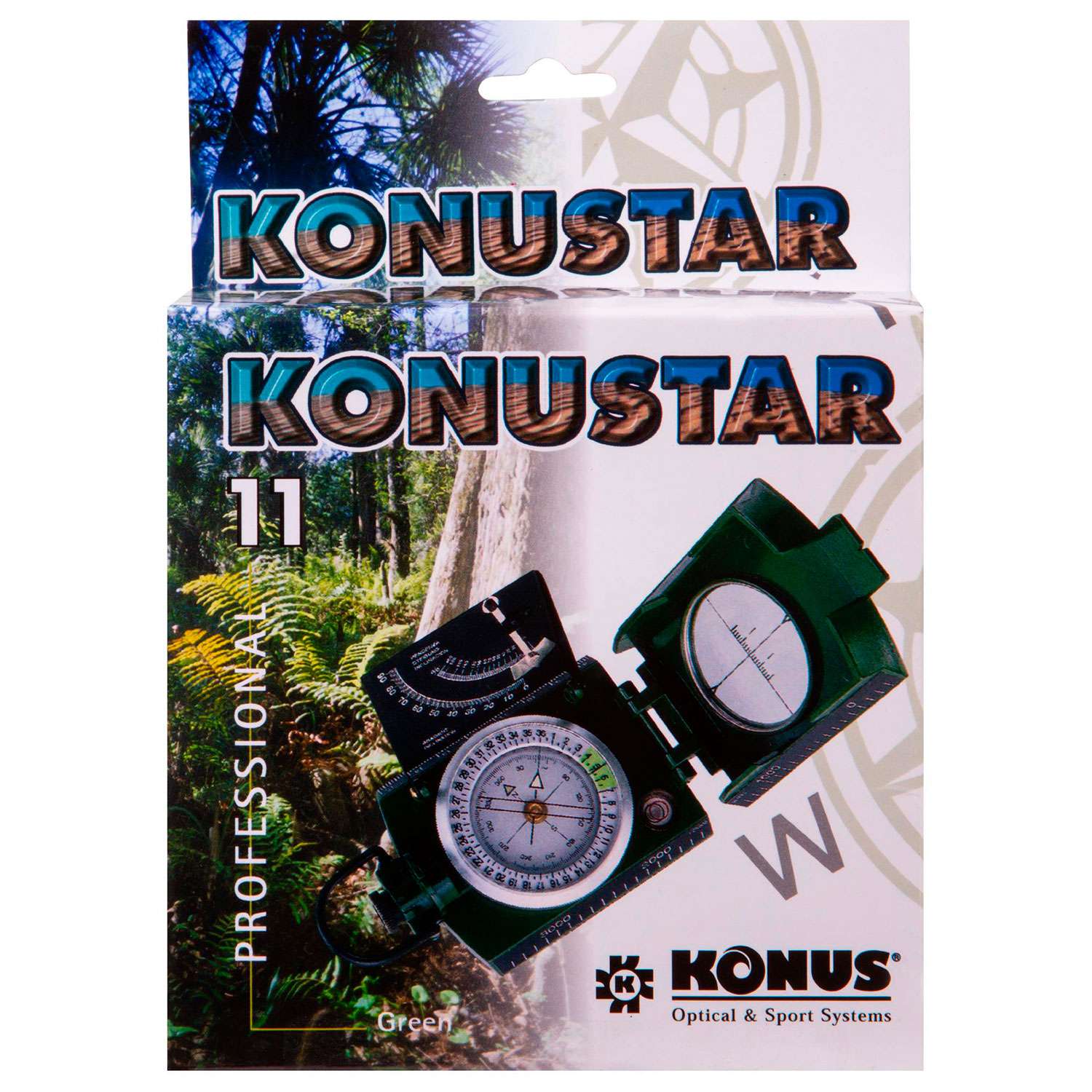 Компас Konus Konustar-10 Green - фото 13