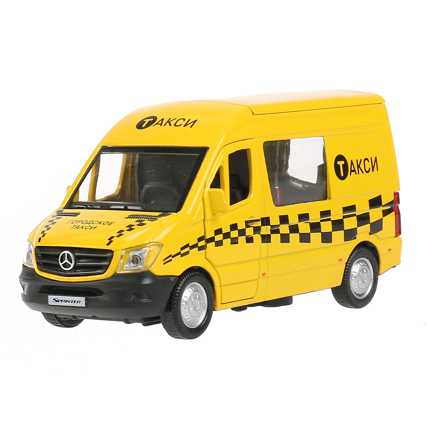 Технопарк Машина металлическая Mercedes-Benz Sprinter Такси 14 см