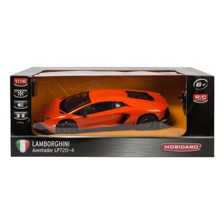 Машинка на радиоуправлении Mobicaro Lamborghini Aventador LP720-4 1:16 Оранжевая