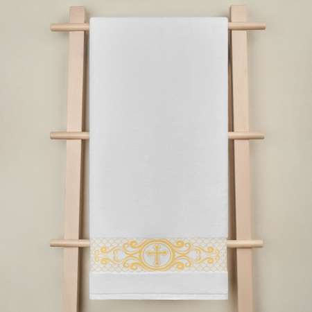 Полотенце Arya Home Collection крестильное махровое 70x140 с вышивкой