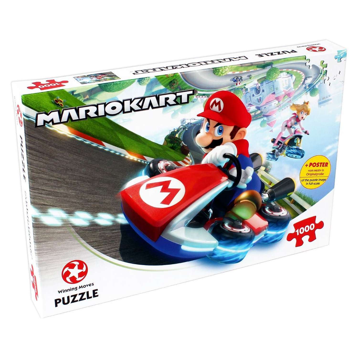 Пазл 1000 деталей Winning Moves Супер Братья Марио Mario kart Funracer - фото 1