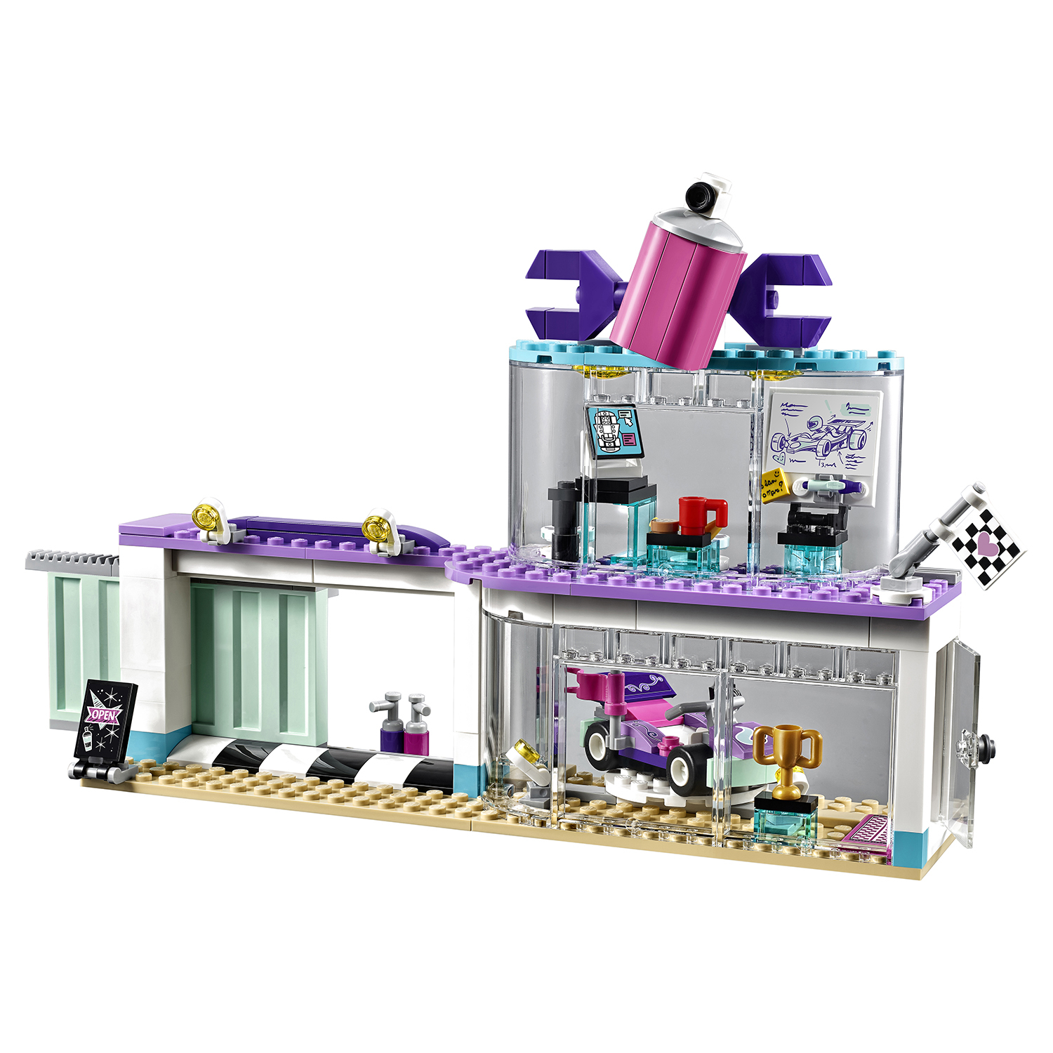 Конструктор LEGO Friends Мастерская по тюнингу автомобилей 41351 - фото 14