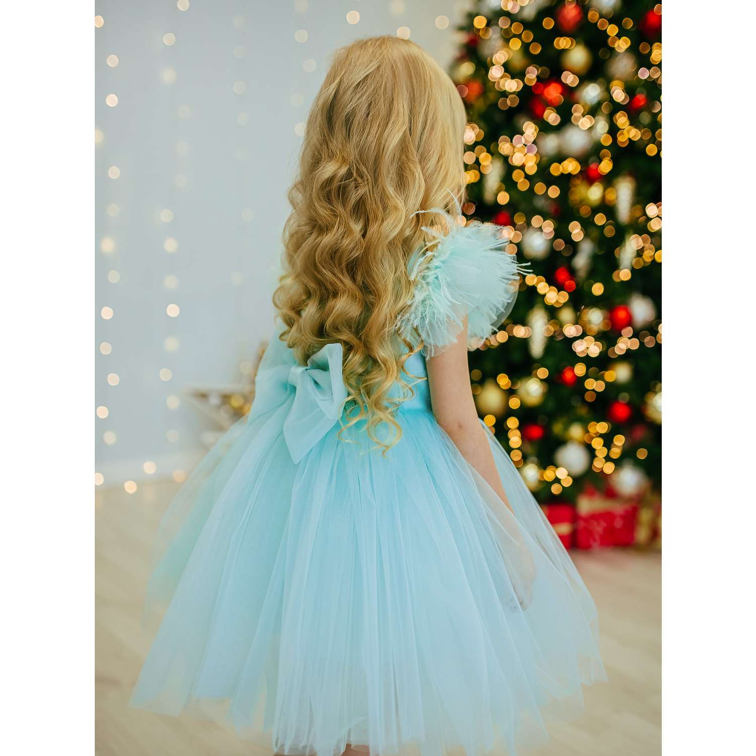 Детские светящиеся платья из фатина для девочек купить в Москве