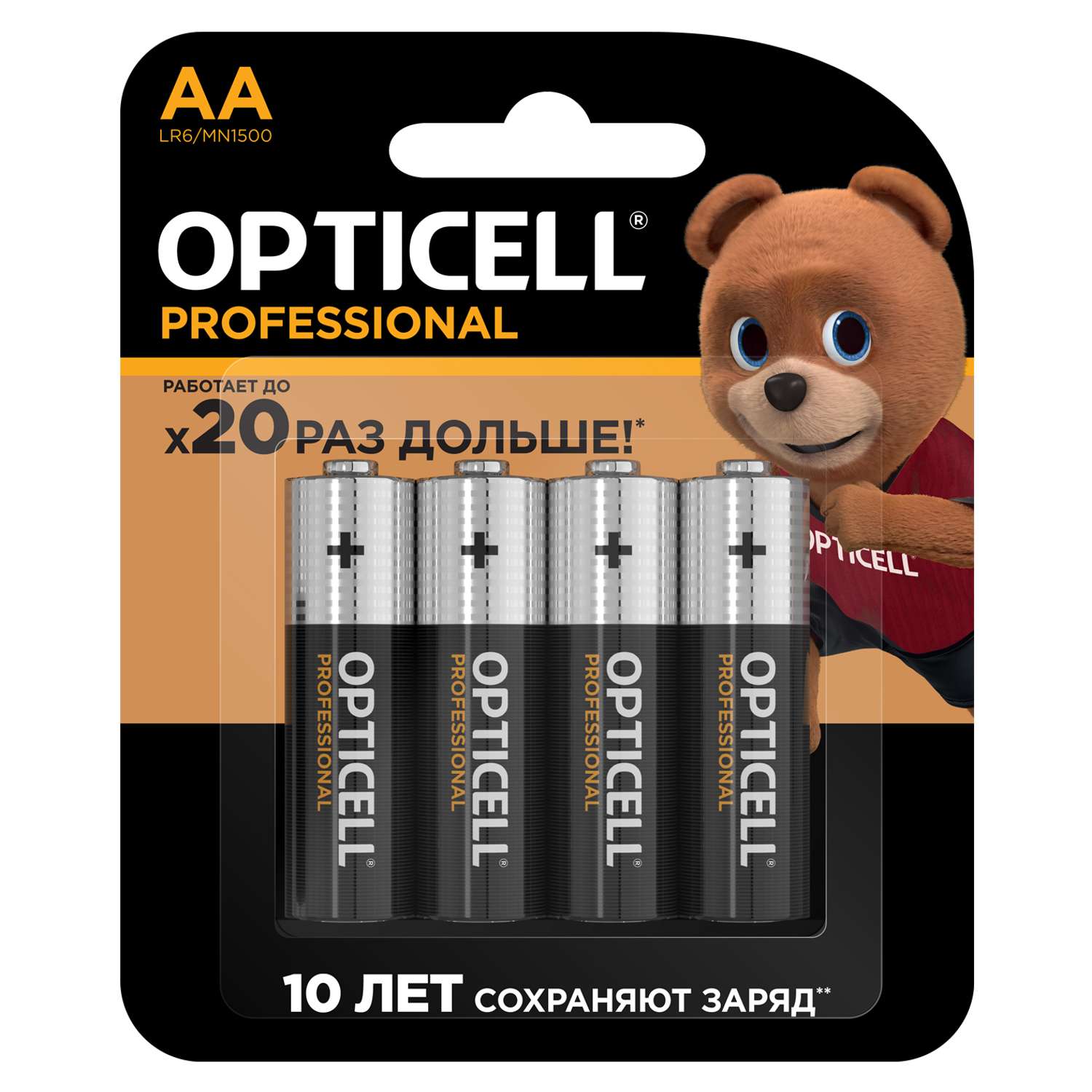 Батарейки Opticell Professional AA 4шт - фото 1