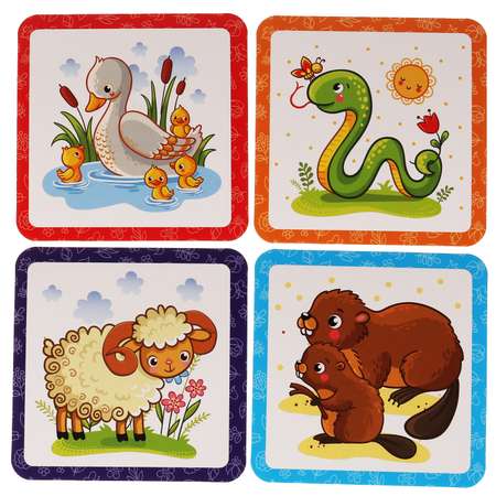 Развивающие карточки Умные Игры Загадки о животных В.Степанов IQ чемоданчик 35 картинок