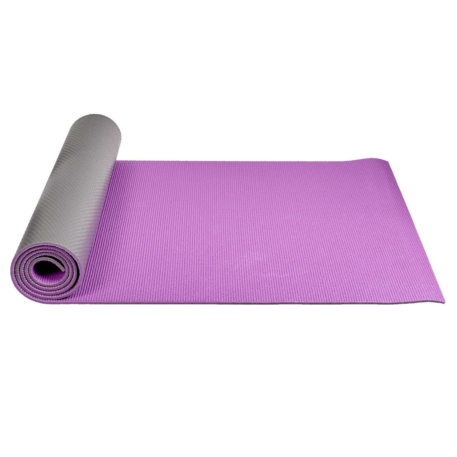 Коврик для йоги и фитнеса Bradex двухслойный фиолетовый 183х61 см - фото 7