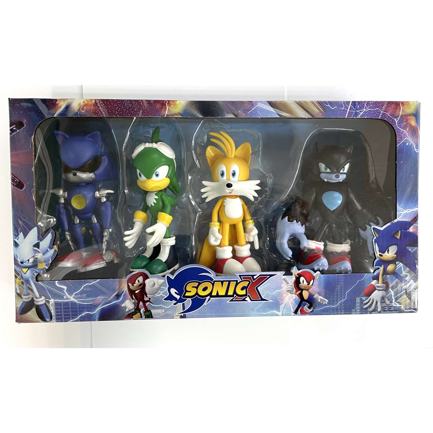 Набор фигурок Соник Sonic 4 фигурки персонажей - фото 1