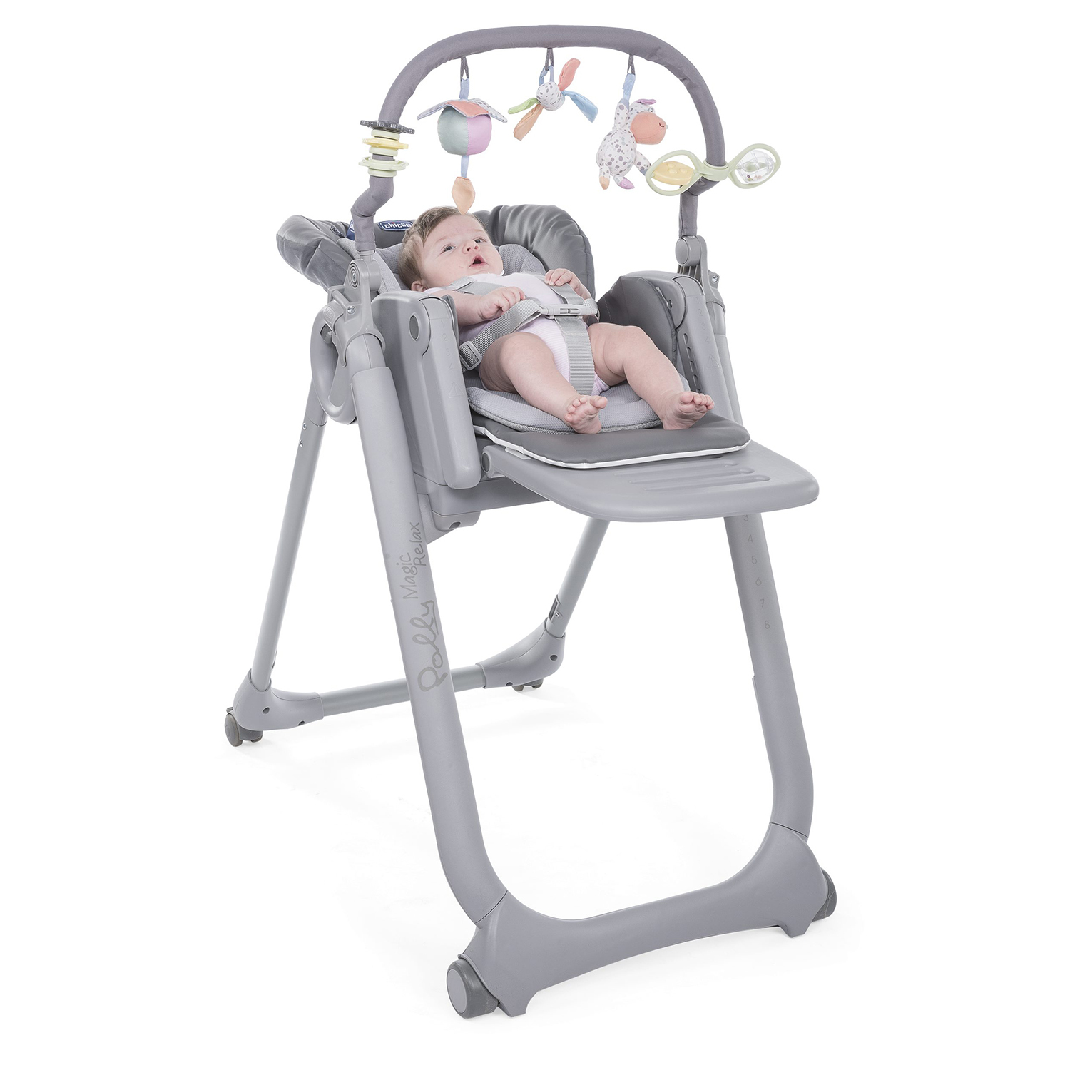 Стульчик Chicco Polly Magic Relax Graphite - фото 8