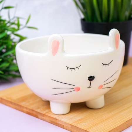 Тарелка керамическая iLikeGift Rabbit bowl глубокая