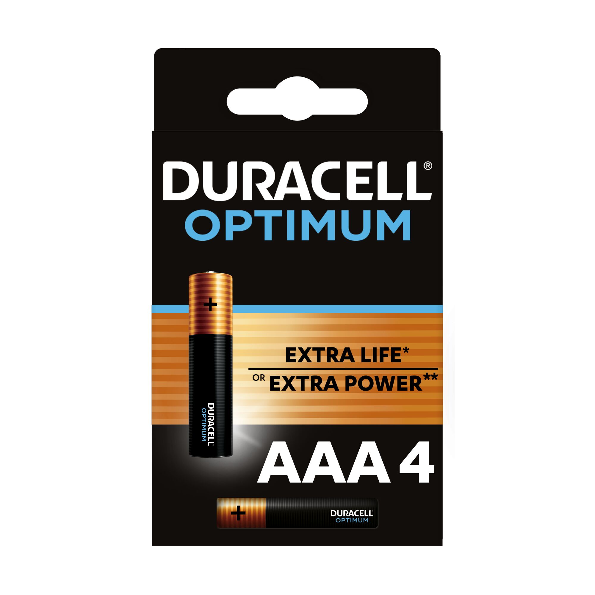 Батарейки Duracell Optimum AAA 4шт 5014062 купить по цене 249 ₽ в  интернет-магазине Детский мир