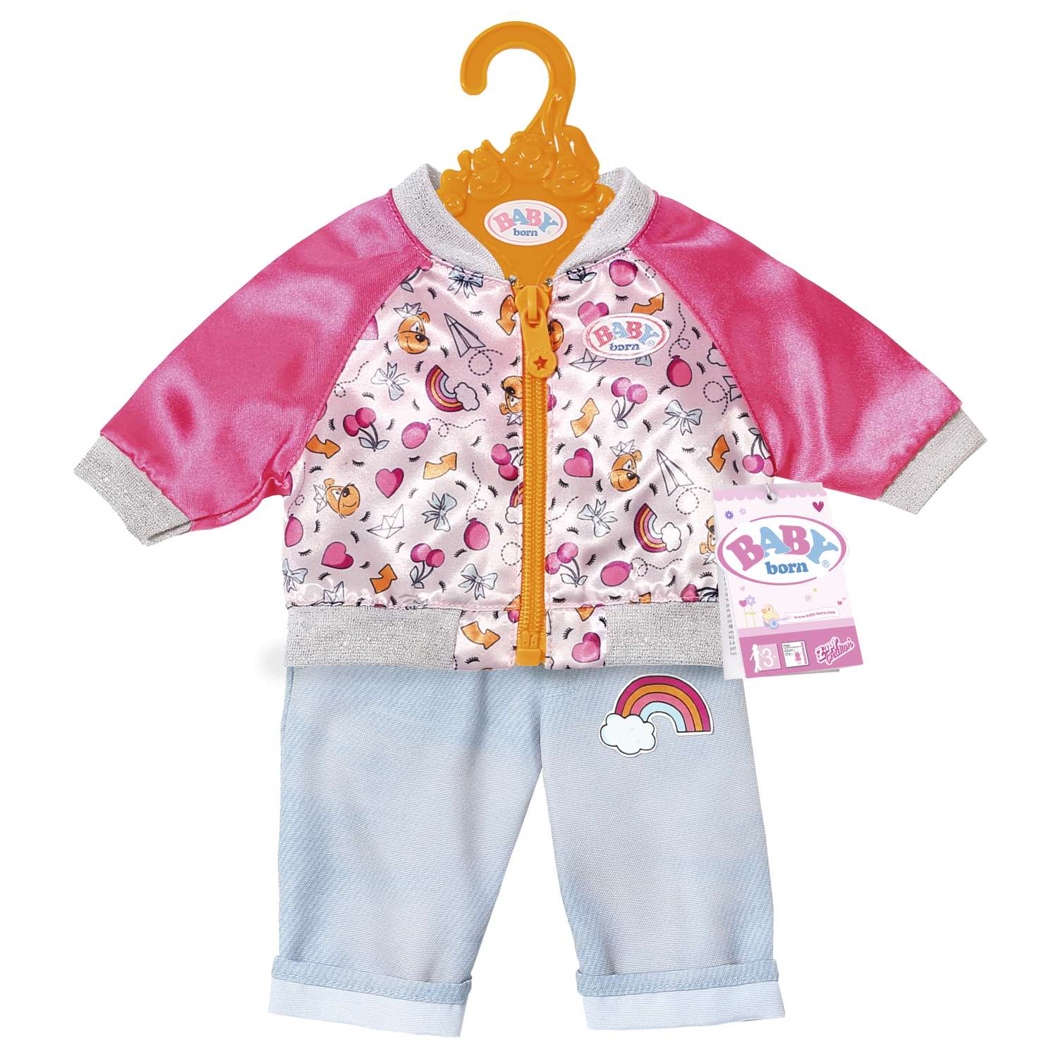 Одежда для кукол Zapf Creation Baby born Штанишки и кофточка для прогулки Голубые 824-542B 824-542B - фото 1