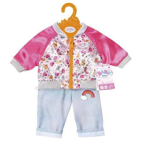Одежда для кукол Zapf Creation Baby born Штанишки и кофточка для прогулки Голубые 824-542B
