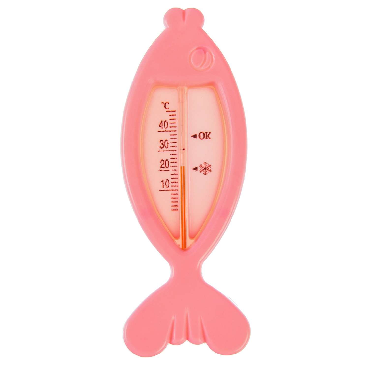 Термометр Крошка Я для ванной Рыбка цвет розовый - фото 1