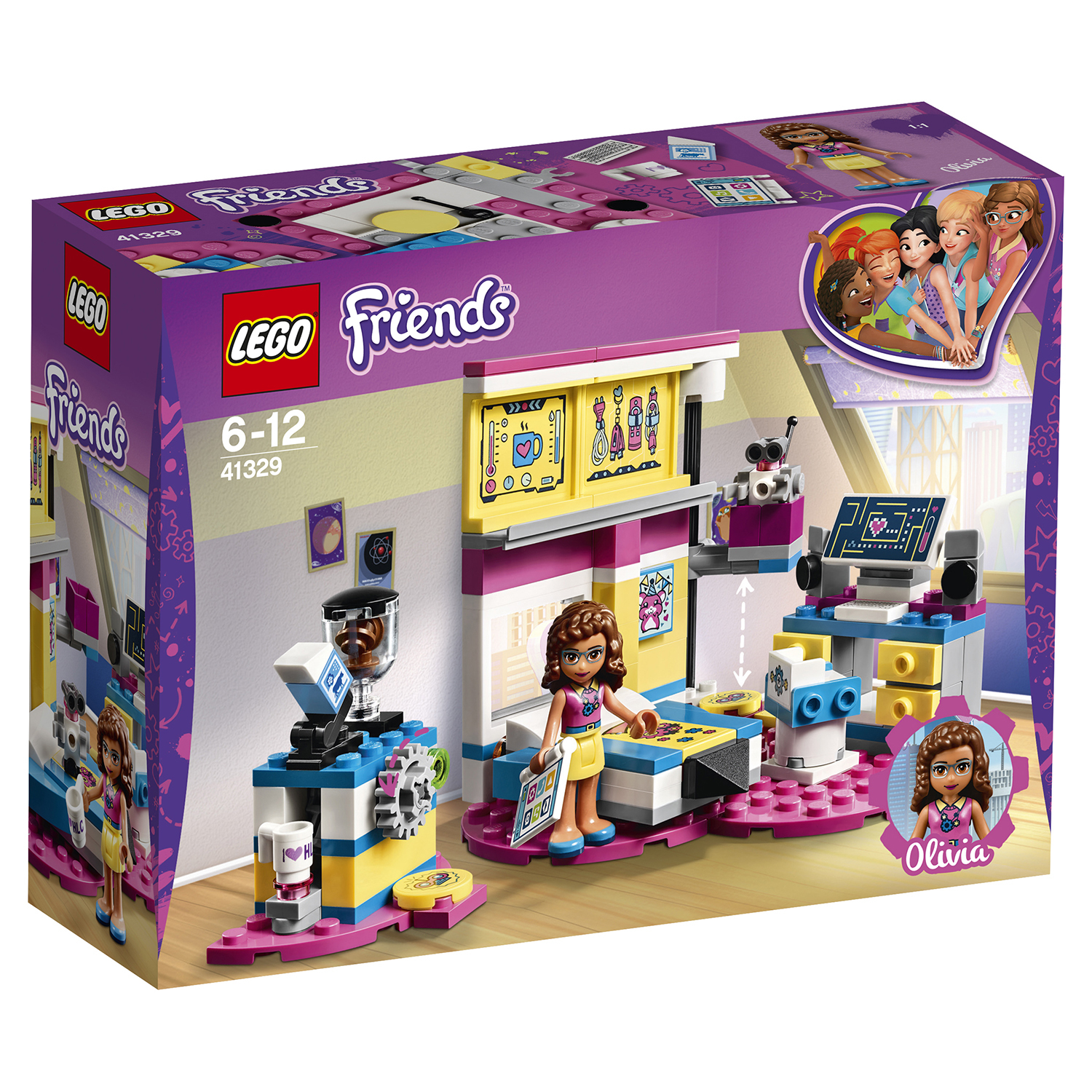 Конструктор LEGO Комната Оливии Friends (41329) купить по цене 999 ₽ в  интернет-магазине Детский мир