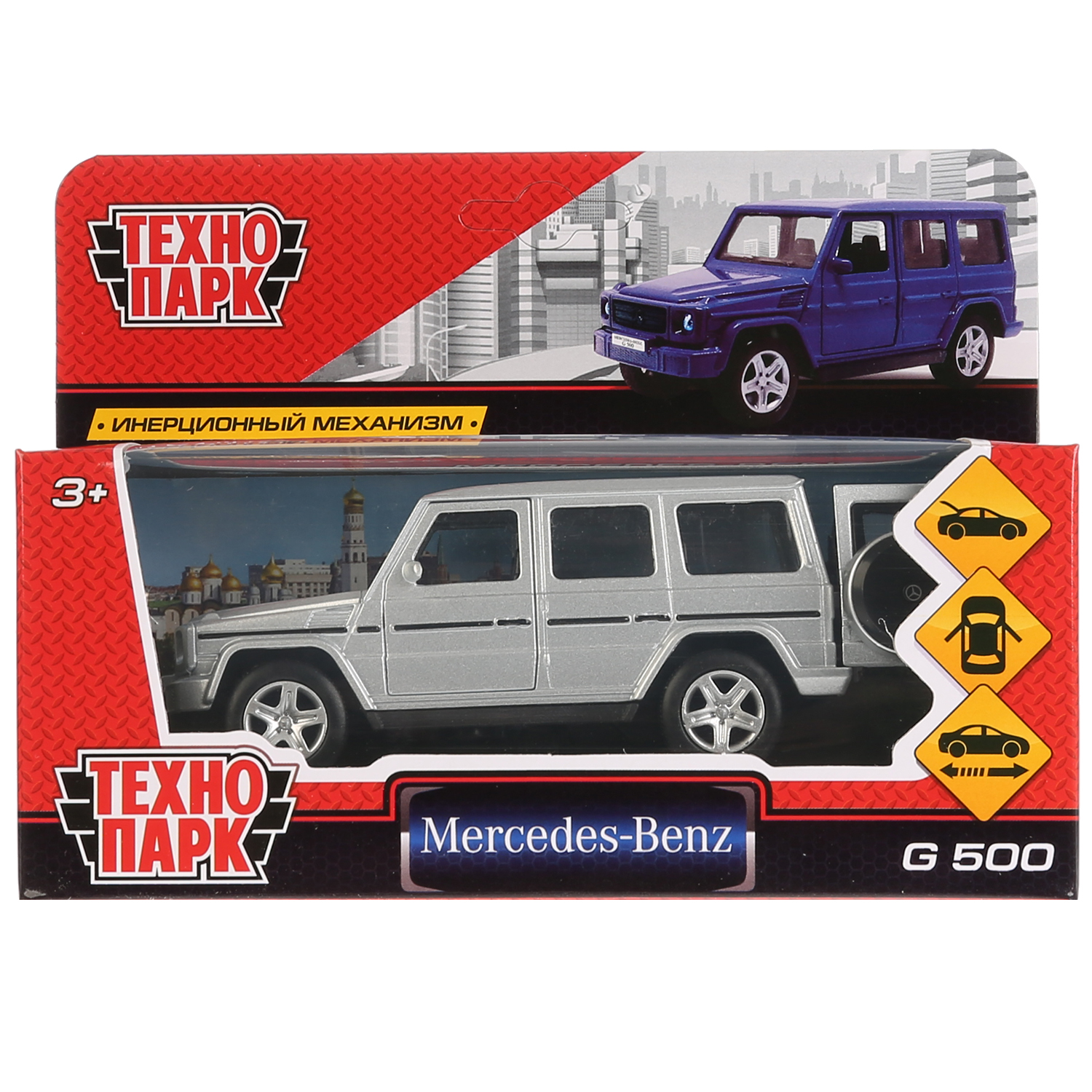 Машина Технопарк Mercedes-Benz G-Class, 12 см