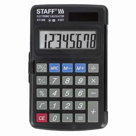 Калькулятор Staff карманный маленький Stf-899 8 разрядов