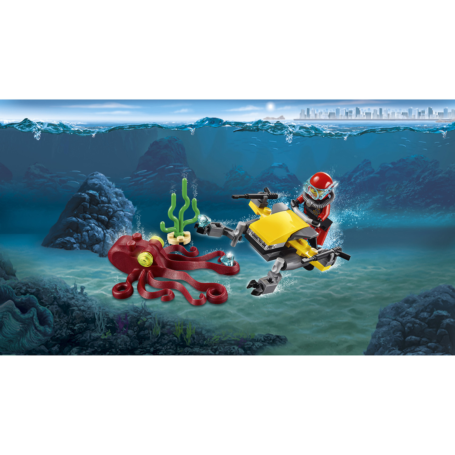 Конструктор LEGO City Deep Sea Explorers Глубоководный скутер (60090) - фото 4