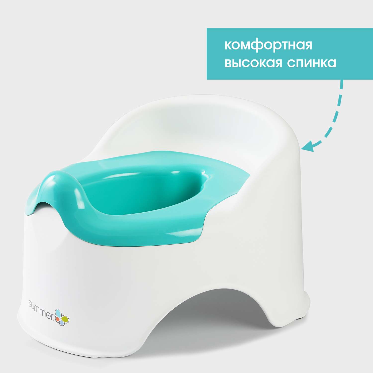 Горшок Summer Infant детский Learn-to-Go Potty бело-голубой - фото 6