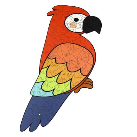 Пазл WOODLANDTOYS деревянный попугай w147-105t