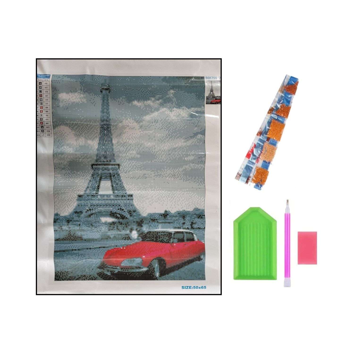Алмазная мозаика Seichi Париж 50х65 см - фото 4