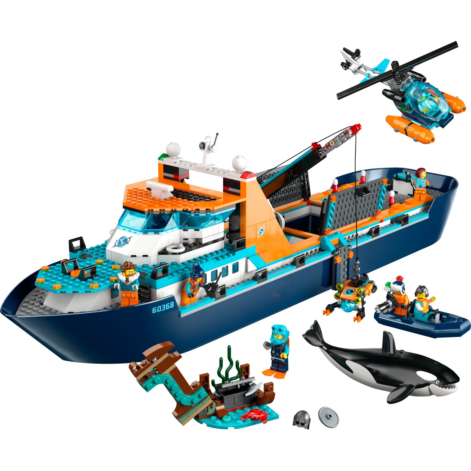 Конструктор LEGO City Arctic Explorer Ship 60368 купить по цене 15999 ₽ в  интернет-магазине Детский мир