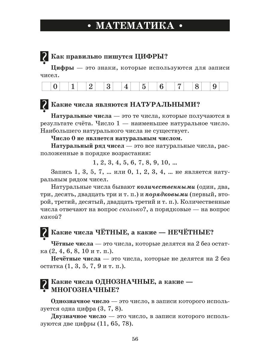 Книга ИД Литера Справочник школьника. Русский. Математика. Чтение. 1-4 классы - фото 3