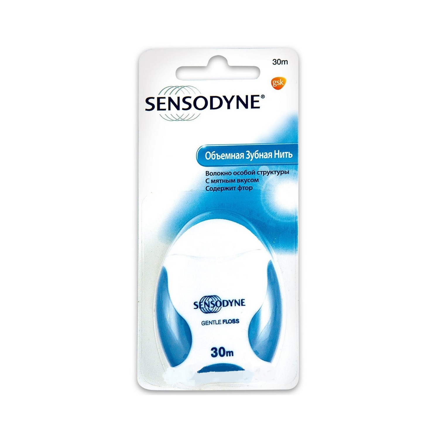 Зубная нить Sensodyne объёмная 30м - фото 1