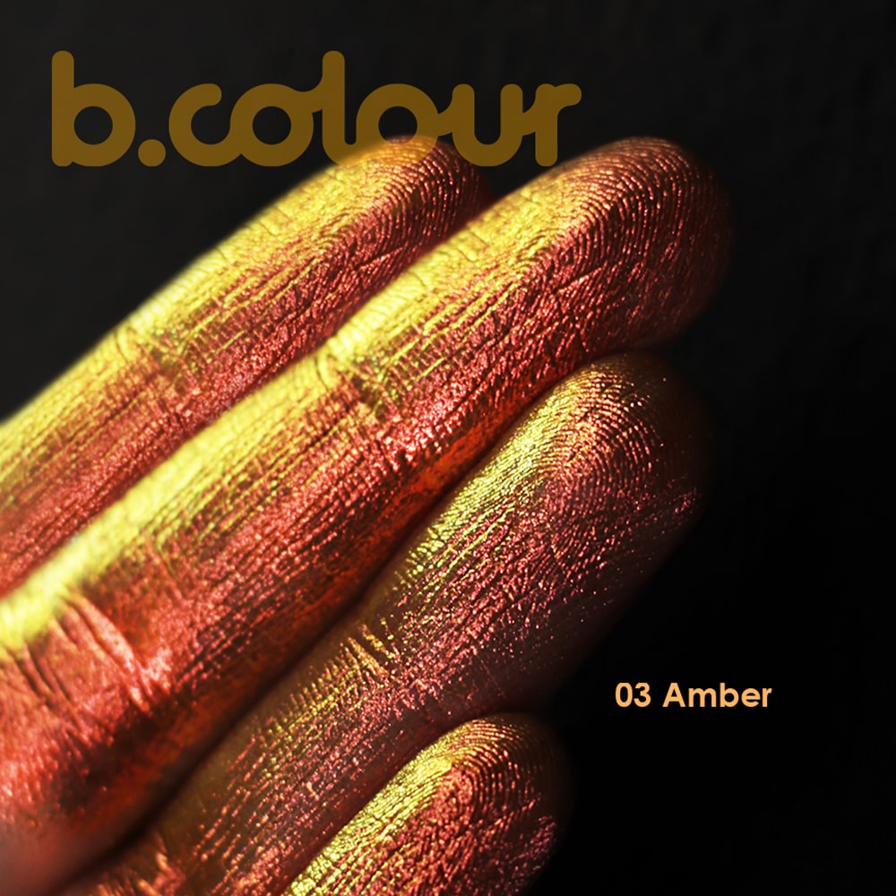 Жидкие тени 7DAYS для век хамелеон B.COLOUR 03 Amber - фото 6