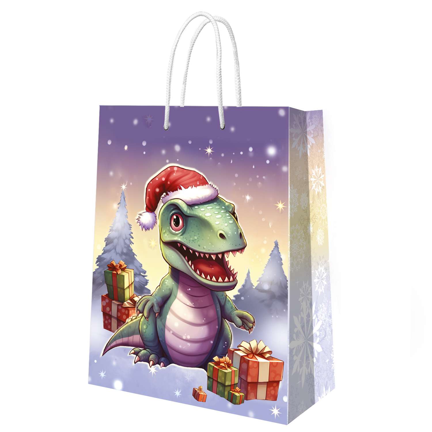 Пакет подарочный ND Play Динозаврик с подарками 22*31*10 см - фото 2