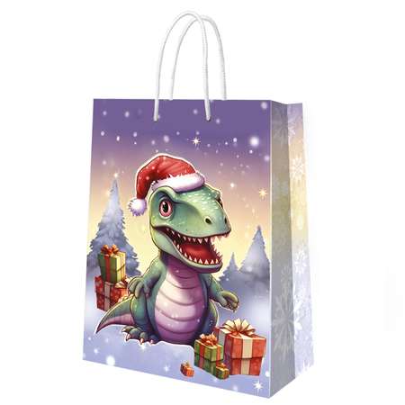 Пакет подарочный ND Play Динозаврик с подарками 22*31*10 см