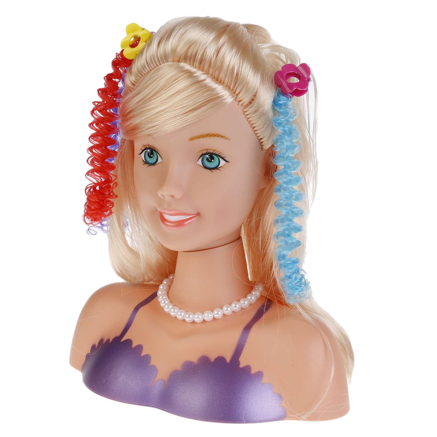 Кукла Карапуз Манекен для создания причесок с аксессуарами для волос 257036 - фото 6