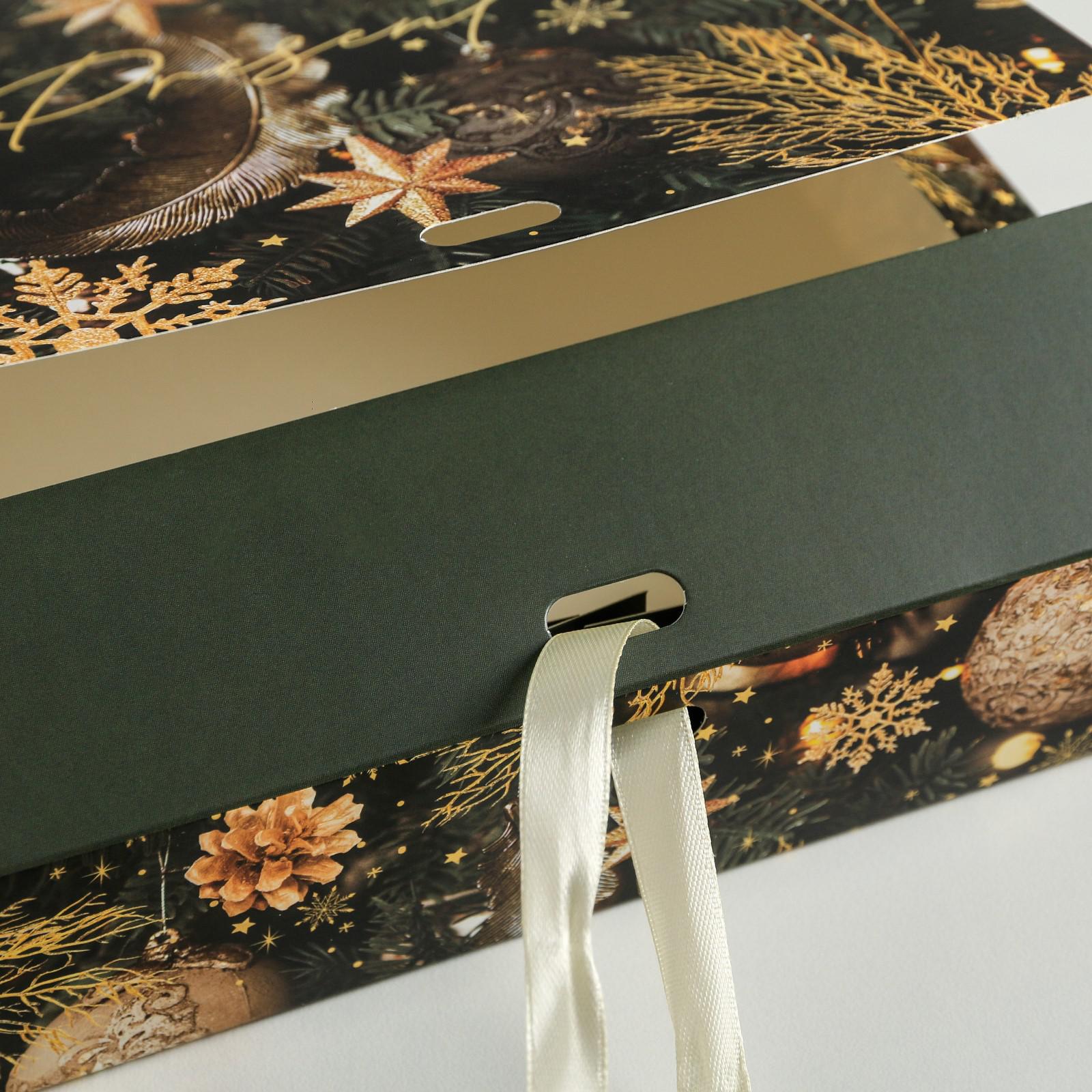 Складная коробка Дарите Счастье подарочная «Сказочного нового года». 20×18×5 см - фото 4