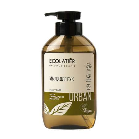 Жидкое мыло для рук Ecolatier Urban алоэ и миндальное молочко 400 мл