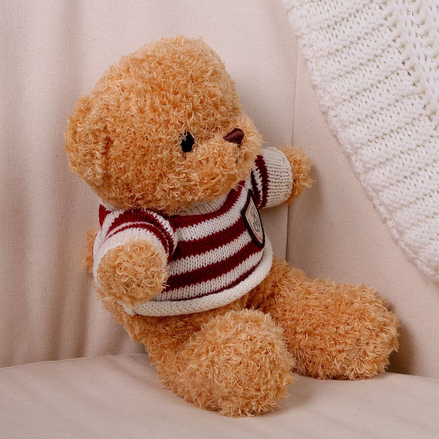 Мягкая игрушка Sima-Land «Медведь» в кофте 28 см цвет бежевый - фото 2
