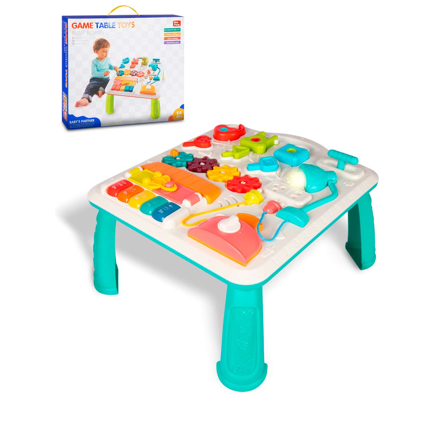 Игрушка развивающая Smart Baby Музыкальный столик бизиборд - фото 7