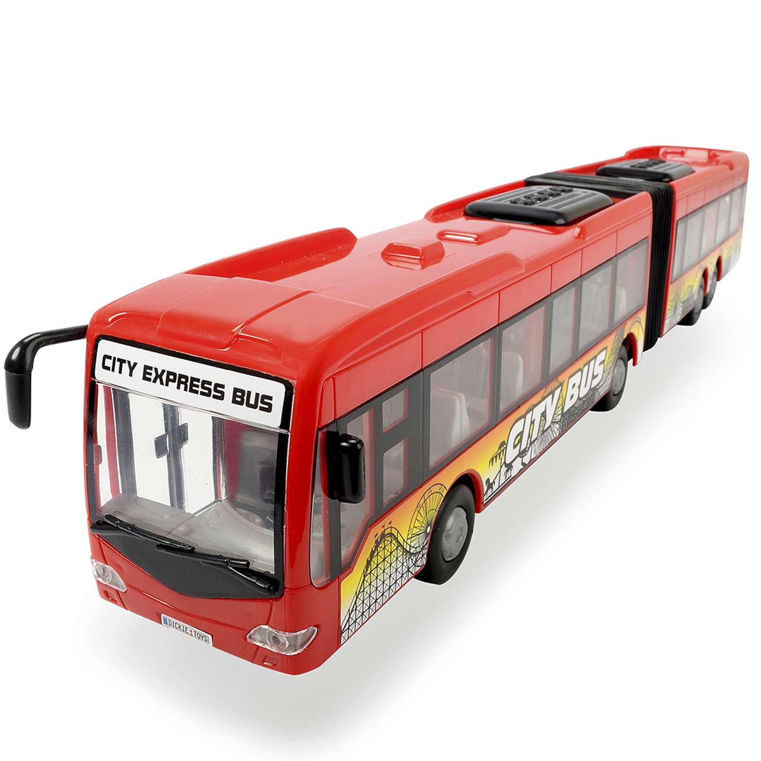 Автобус Dickie Городской фрикционный красный 1:43 3748001-2 3748001-2 - фото 1