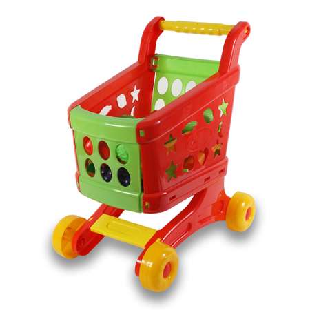 Детский игровой набор TOY MIX Продавца в тележке с игрушечными продуктами