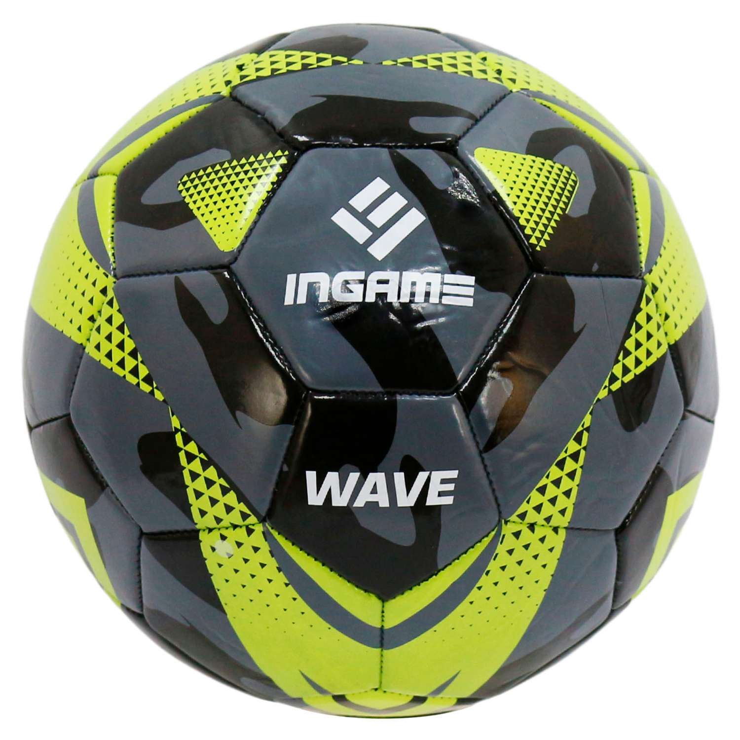 Мяч футбольный InGame WAVE №5 желтый - фото 1