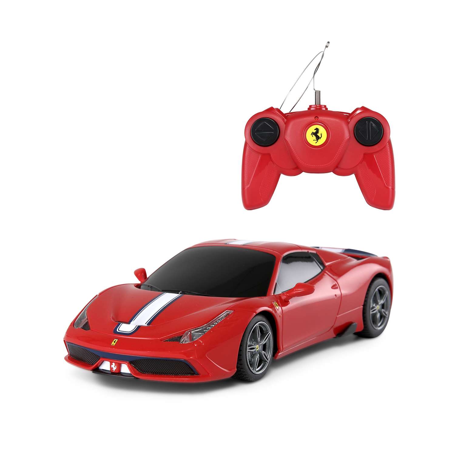 Машинка на радиоуправлении Rastar Ferrari 458 1:24 Красная - фото 1
