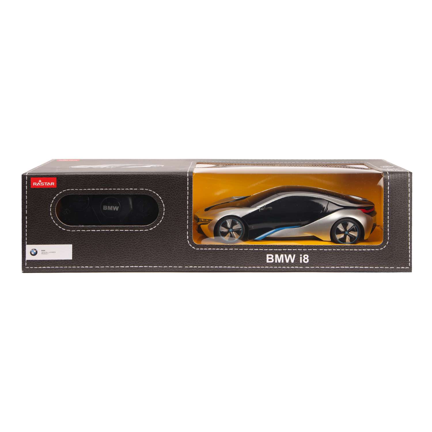 Машина Rastar РУ 1:24 BMW I8 Серебряная 48400 - фото 2