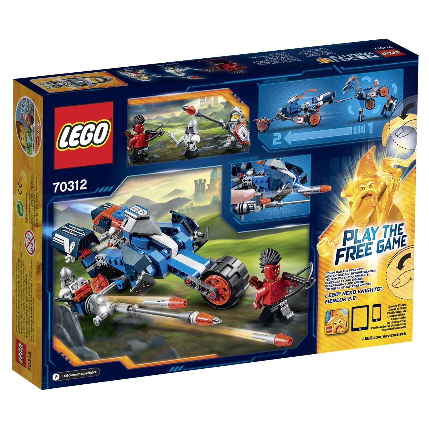 Конструктор LEGO Nexo Knights Ланс и его механический конь (70312) - фото 3