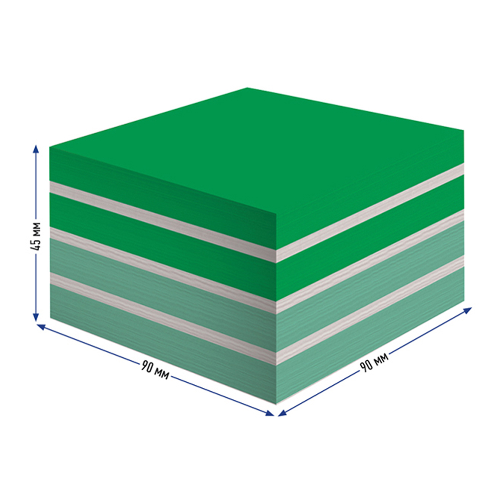 Блок для записи на склейке BERLINGO Megatop 9х9х45 см цветной 450 листов - фото 3