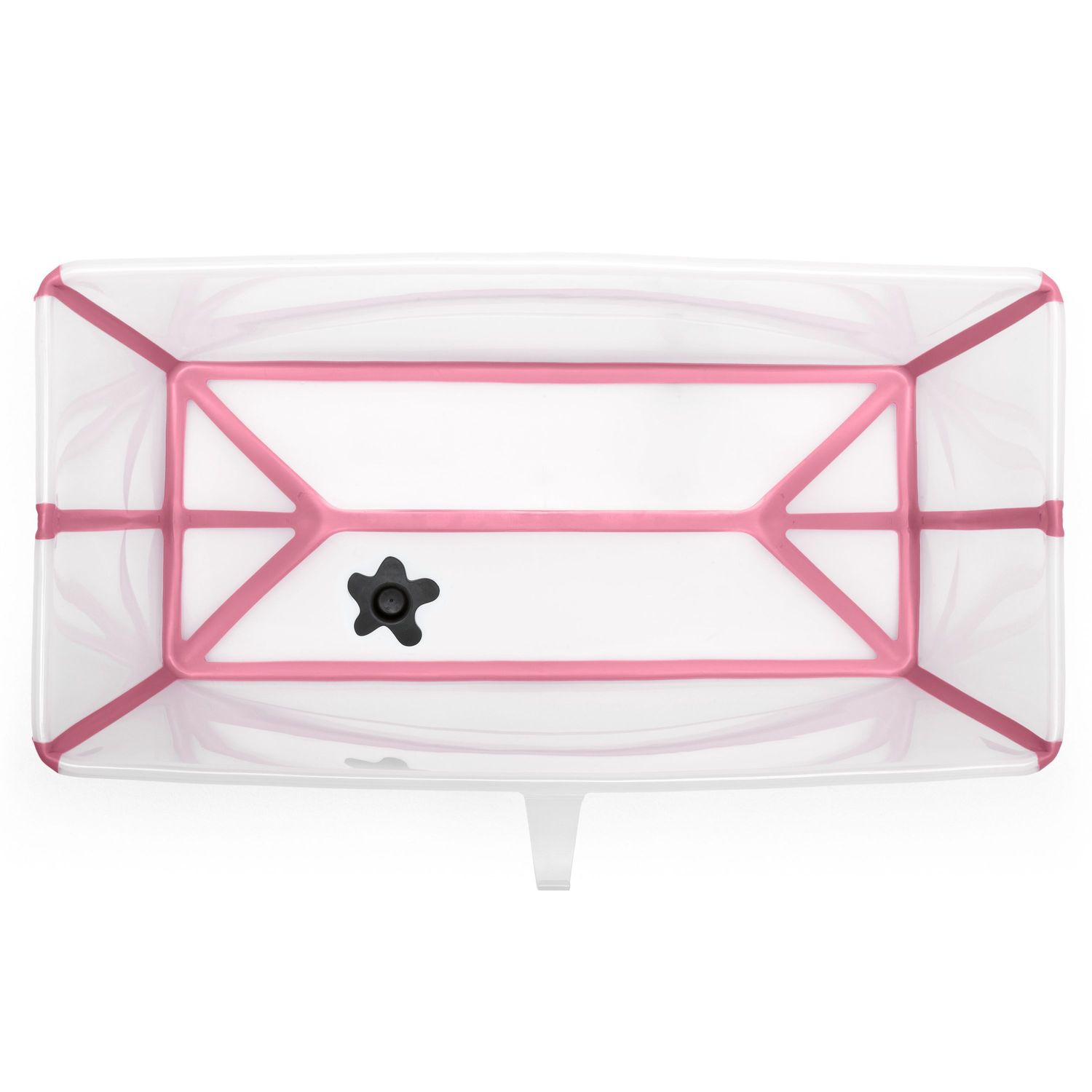 Ванночка Stokke Flexi Bath складная с горкой Прозрачный-Розовый - фото 4