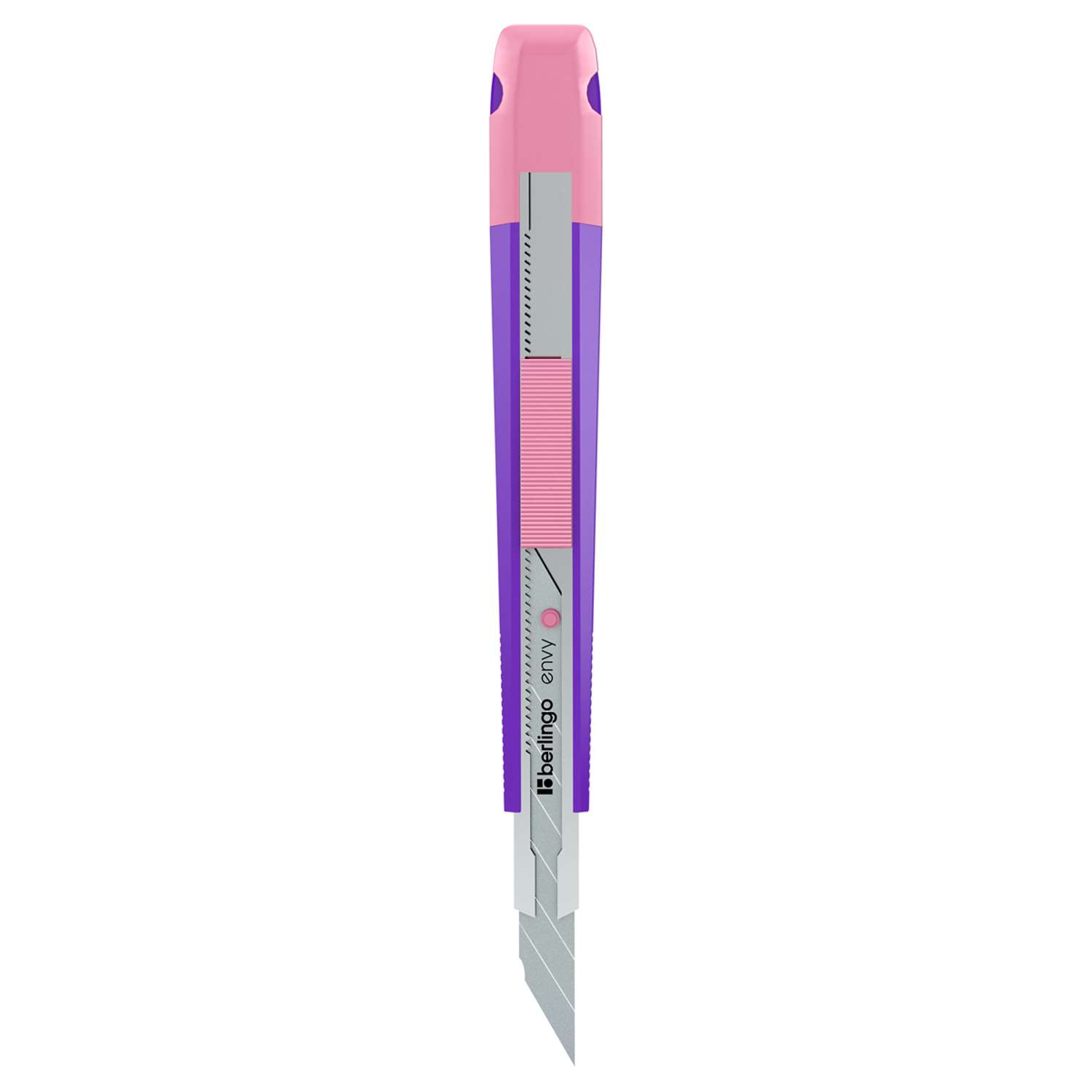 Нож канцелярский Berlingo Envy розовый 9мм - фото 1