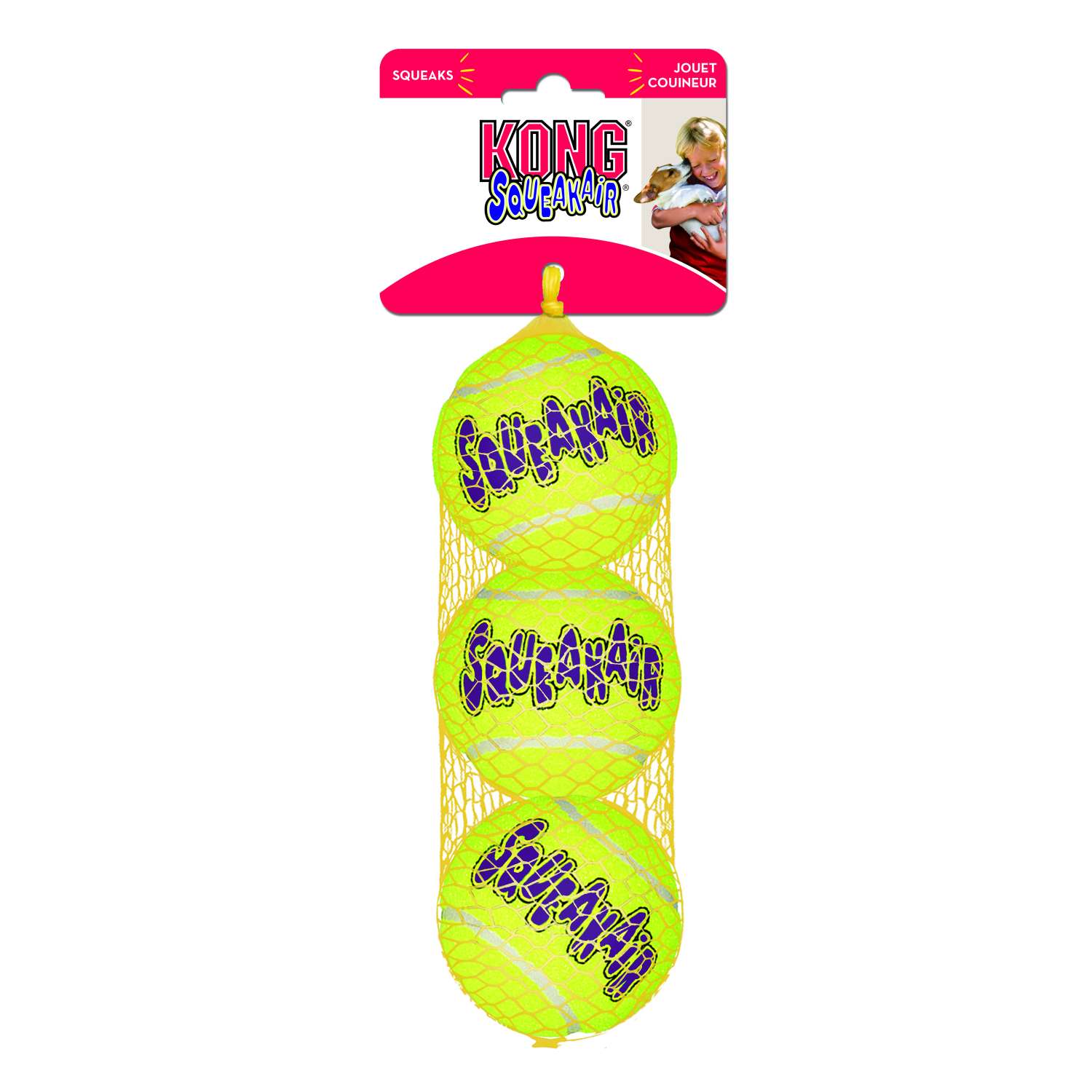 Игрушка для собак KONG Air Мяч теннисный 6см AST2E - фото 2