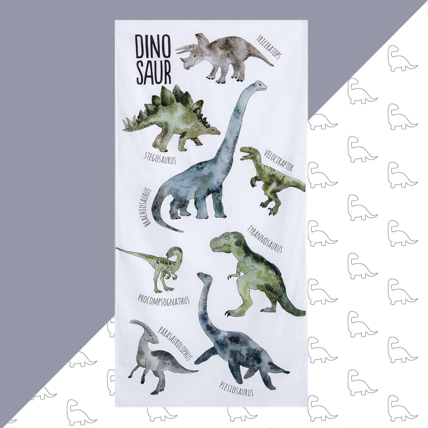Полотенце Этель Dinosaur 70х140 см - фото 1