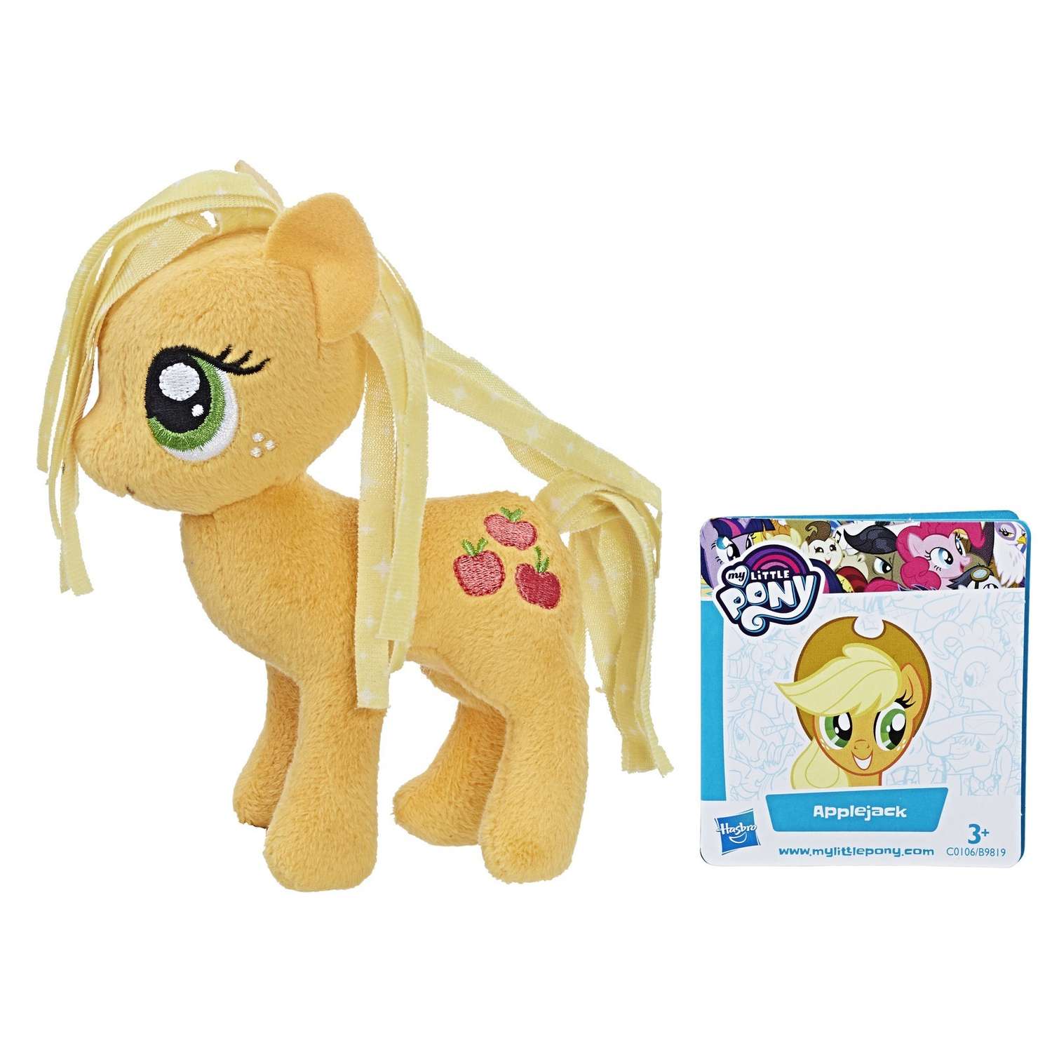 Игрушка мягкая My Little Pony Пони Эпплджек 2 с волосами C0106EU4 - фото 2