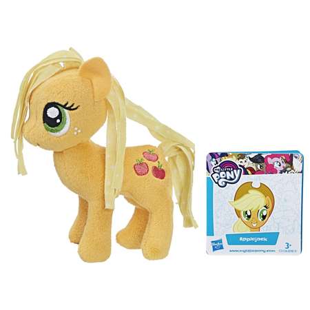Игрушка мягкая My Little Pony Пони Эпплджек 2 с волосами C0106EU4